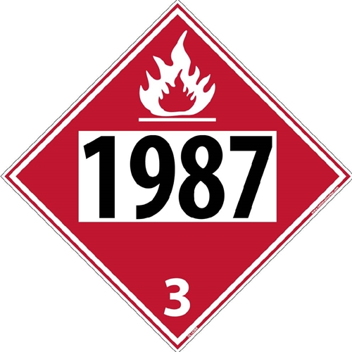 1987 3Dot Placard Sign (DL143BR)