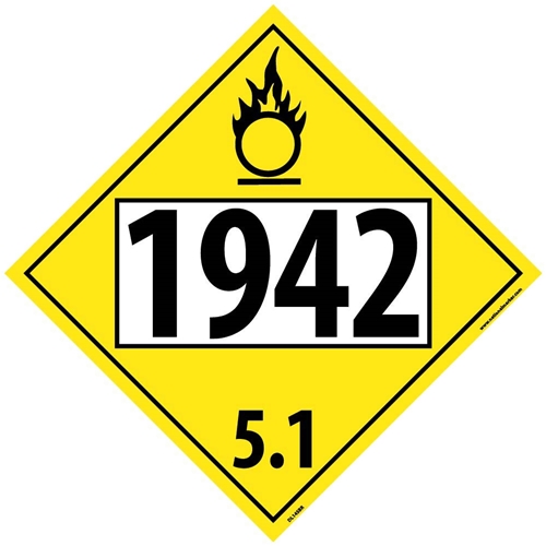 1942 5.1 Dot Placard Sign (DL145BR)
