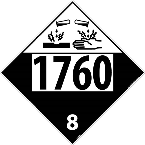 1760 8 Dot Placard Sign (DL146BP)