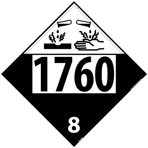 1760 8 Dot Placard Sign (DL146BR)