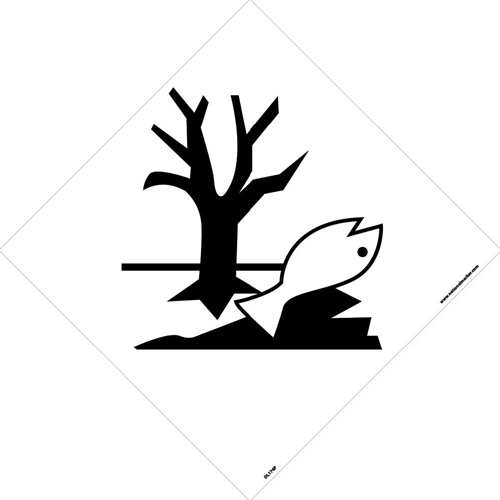 Marine Pollutants Graphic Dot Placard Sign (DL174P)