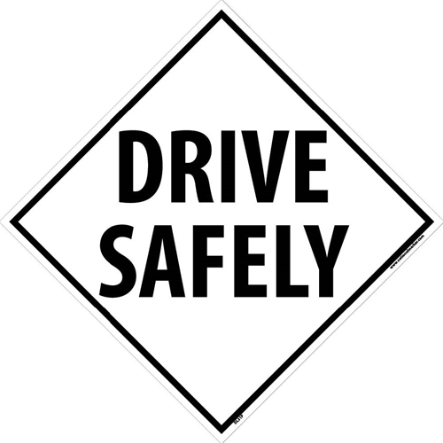 Drive Safety Dot Placard Sign (DL31P)