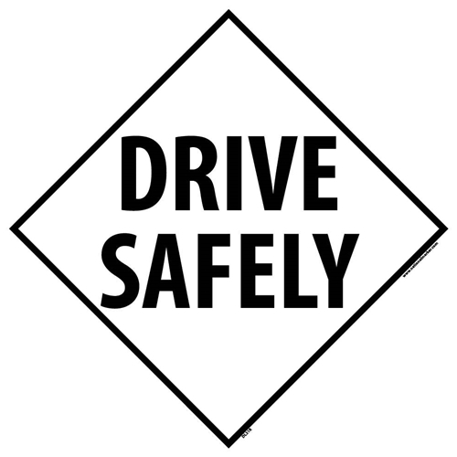 Drive Safety Dot Placard Sign (DL31R)