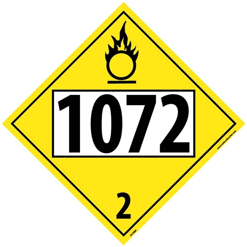 1072 2 Dot Placard Sign (DL70BR)