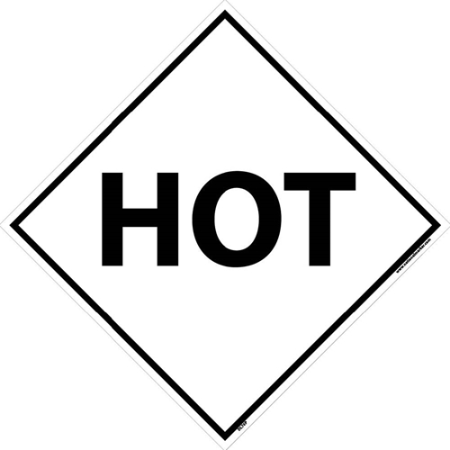 Hot Dot Placard Sign (DL76P)