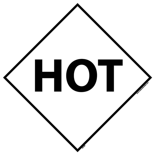 Hot Dot Placard Sign (DL76R)