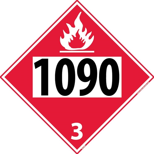 1090 3 Dot Placard Sign (DL83BR)
