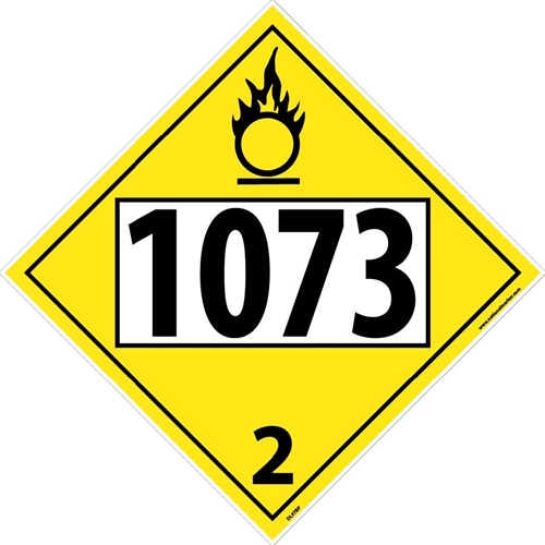 1073 3 Dot Placard Sign (DL97BP)
