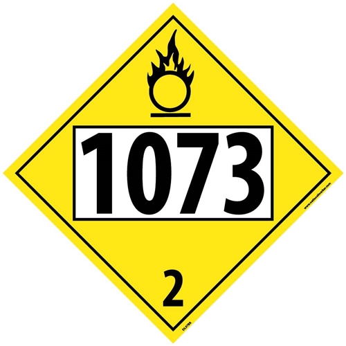 1073 3 Dot Placard Sign (DL97BR)