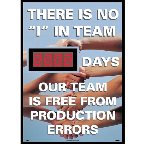 There Is No "I" In Team Days Our Team Is Free From Production Errors Scoreboard (DSB59)