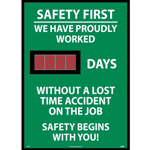 Safety First We Have Proudly Worked Digital Scoreboard (DSB8)