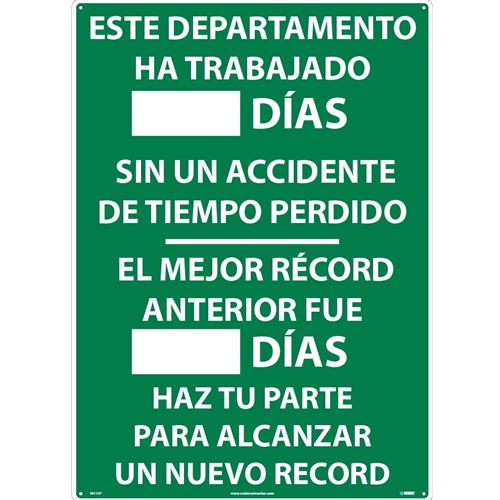 Spanish Write On Scoreboard This Department (WS1SP)