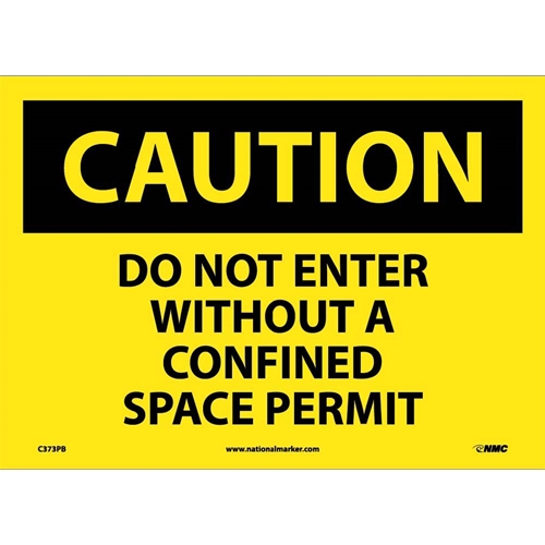 Caution Do Not Enter Sign (C373PB)