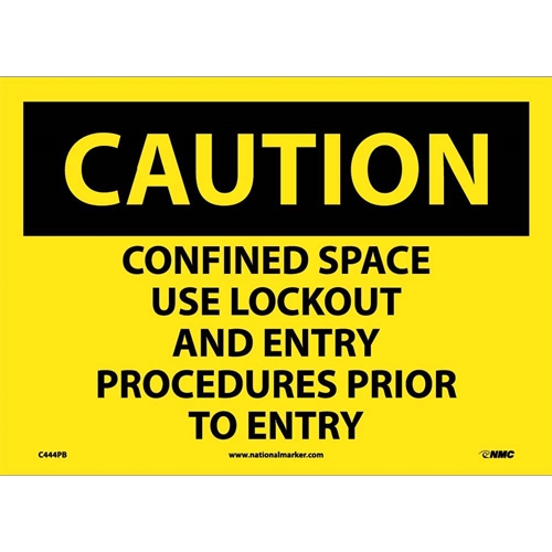 Caution Confined Space Sign (C444PB)