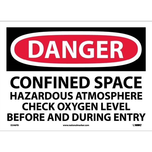 Danger Confined Space Sign (D246PB)