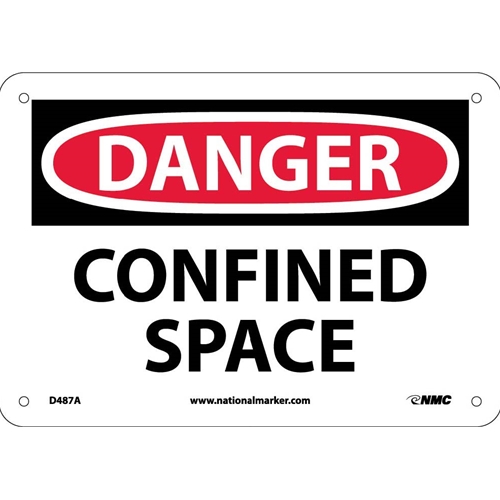Danger Confined Space Sign (D487A)