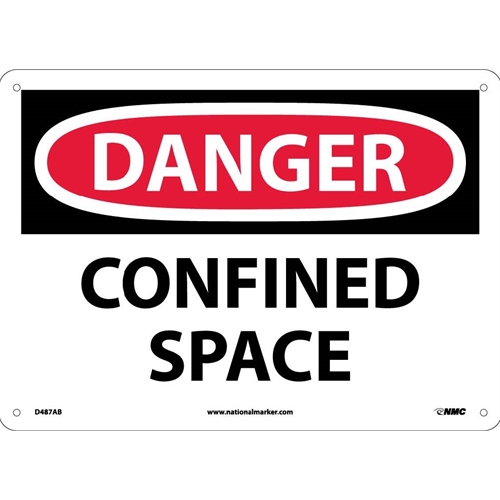 Danger Confined Space Sign (D487AB)
