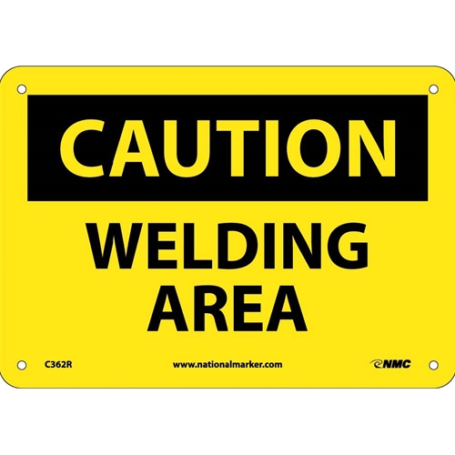 Caution Welding Area Sign (C362R)