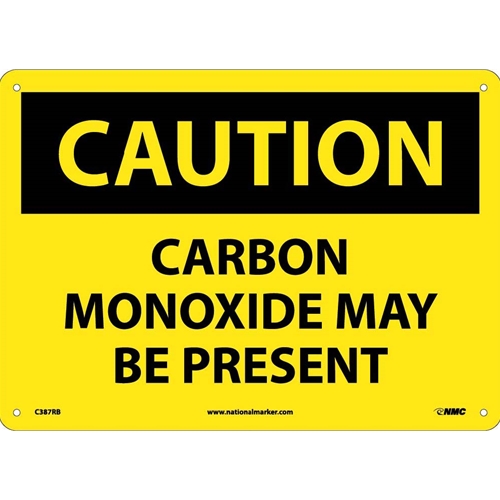 Caution Carbon Monoxide May Be Present Sign (C387RB)