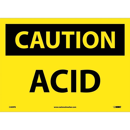 Caution Acid Sign (C409PB)