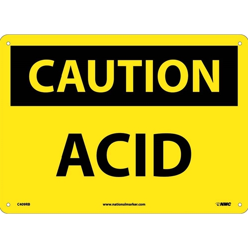 Caution Acid Sign (C409RB)