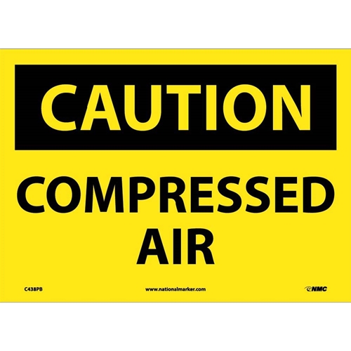 Caution Compressed Air Sign (C438PB)