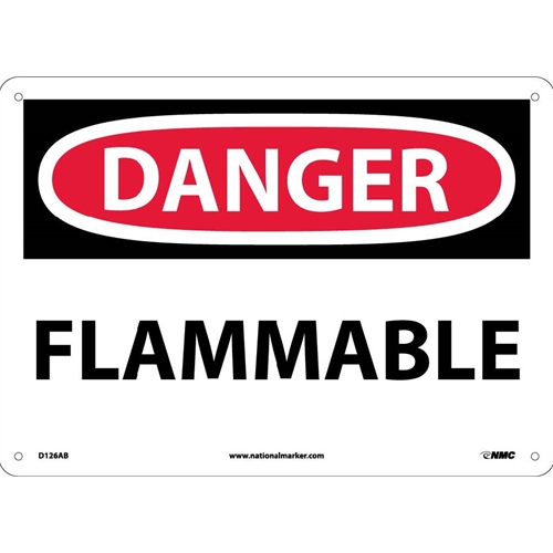 Danger Flammable Sign (D126AB)