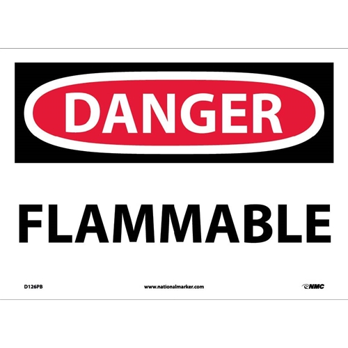 Danger Flammable Sign (D126PB)