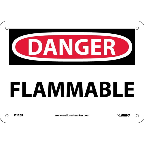 Danger Flammable Sign (D126R)