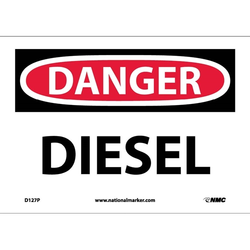 Danger Diesel Sign (D127P)