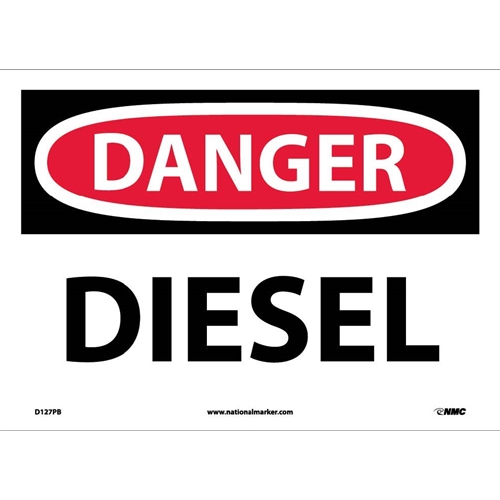Danger Diesel Sign (D127PB)