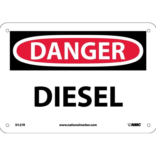 Danger Diesel Sign (D127R)