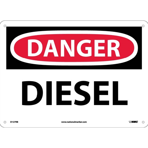 Danger Diesel Sign (D127RB)