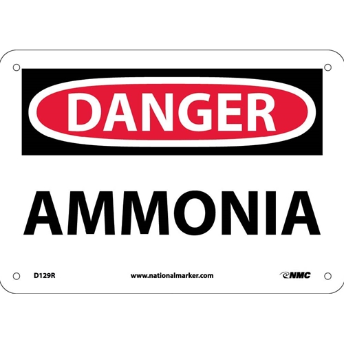 Danger Ammonia Sign (D129R)