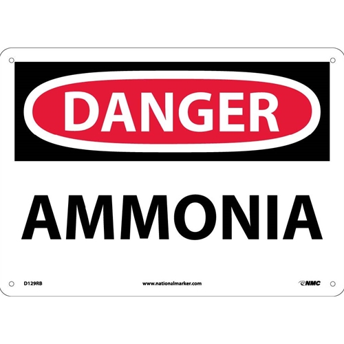 Danger Ammonia Sign (D129RB)