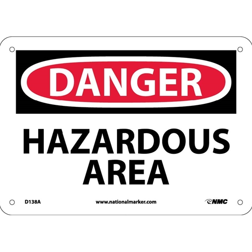 Danger Hazardous Area Sign (D138A)