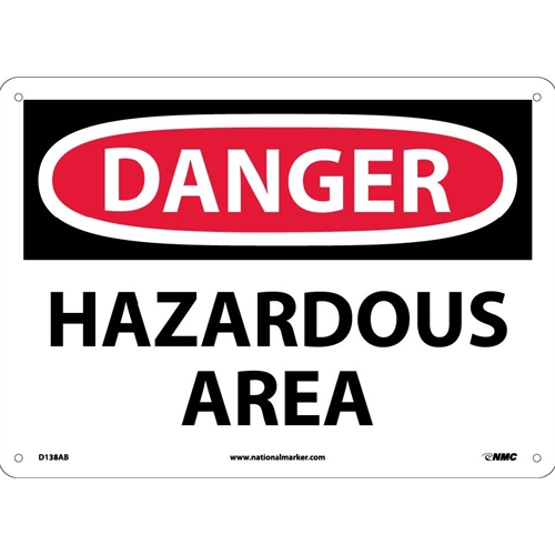 Danger Hazardous Area Sign (D138AB)