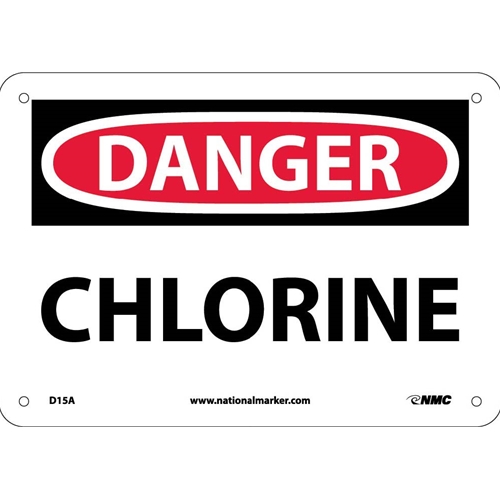 Danger Chlorine Sign (D15A)