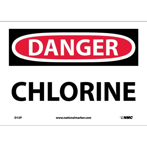 Danger Chlorine Sign (D15P)