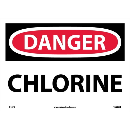 Danger Chlorine Sign (D15PB)