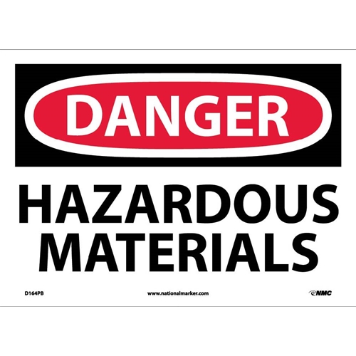 Danger Hazardous Materials Sign (D164PB)