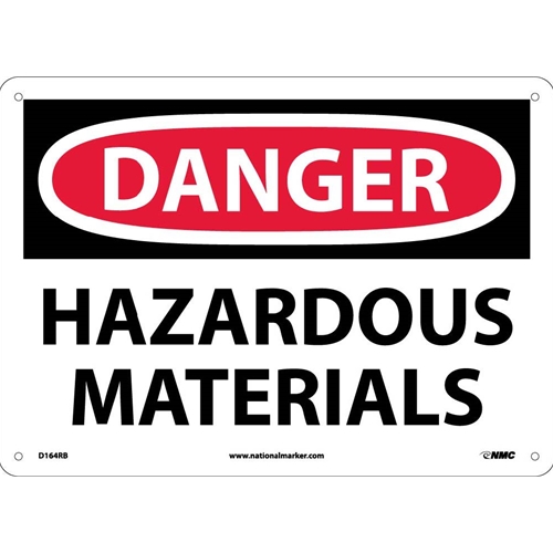 Danger Hazardous Materials Sign (D164RB)