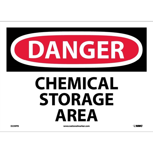 Danger Chemical Storage Area Sign (D239PB)