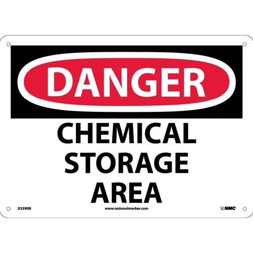 Danger Chemical Storage Area Sign (D239RB)