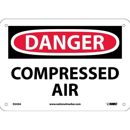 Danger Compressed Air Sign (D243A)