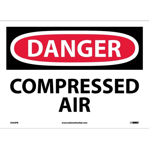 Danger Compressed Air Sign (D243PB)