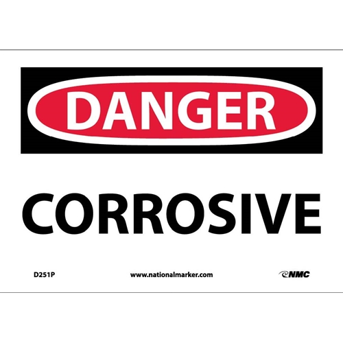 Danger Corrosive Sign (D251P)