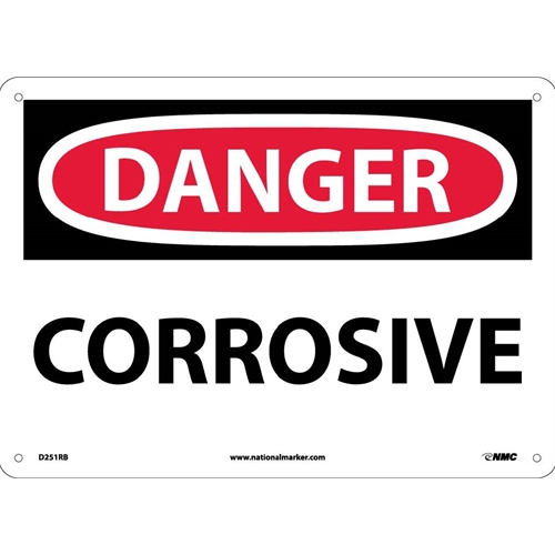 Danger Corrosive Sign (D251RB)