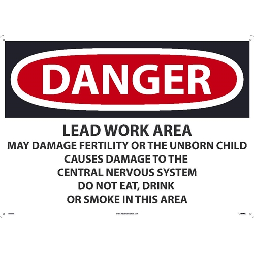 Danger Lead Work Area Sign (D26RD)