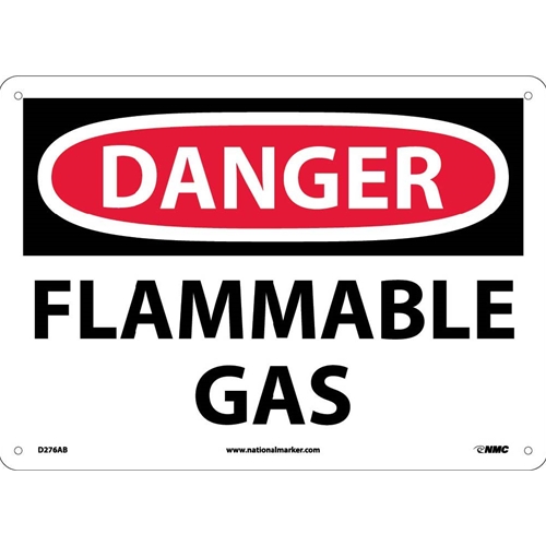 Danger Flammable Gas Sign (D276AB)